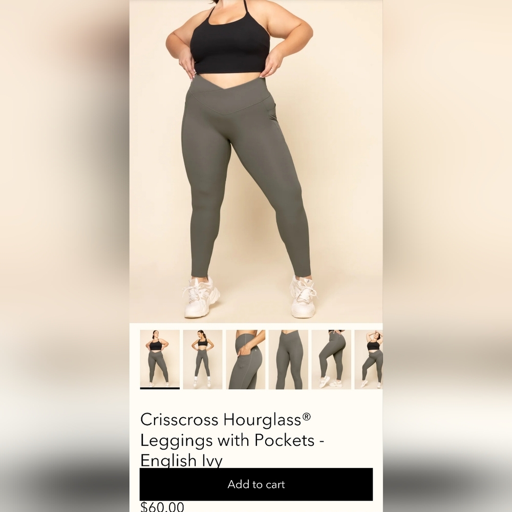 Popflex Crisscross Hourglass Leggings